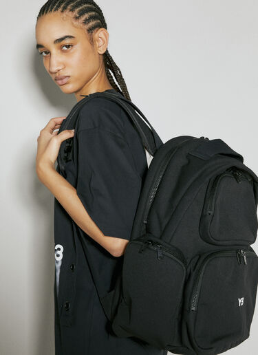 Y-3 Logo Embroidery Backpack Black yyy0356022