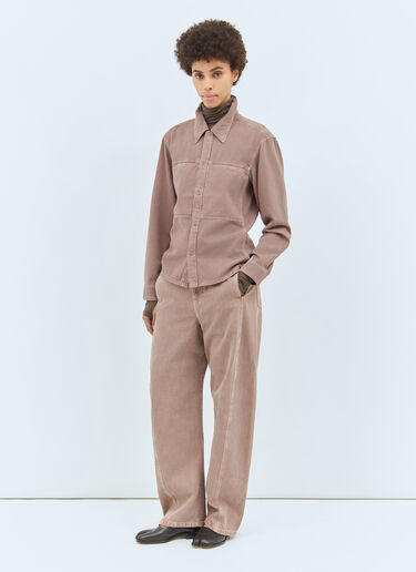 Lemaire Twisted Belted Jeans Pink lem0258012