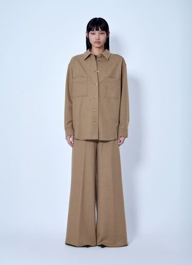 LN-CC® - Max Mara: Ladino Button-Up Shirt - Camel Max Mara Ladino Button-Up Shirt Camel max0266057