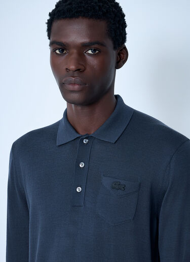 Wool Polo Sweater Lacoste Wool Polo Sweater Blue lac0162007