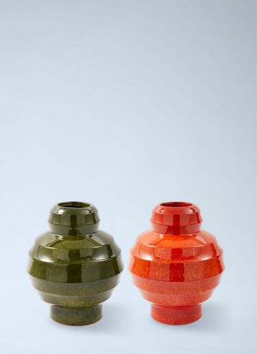 Geometric Ceramic Vase POLSPOTTEN Geometric Ceramic Vase Green wps0692007