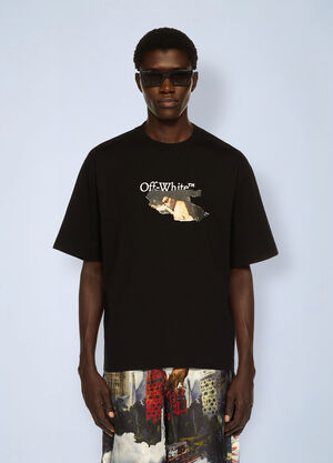 Off-White Paint Arrow Skate Logo T-Shirt Black ofw0162019