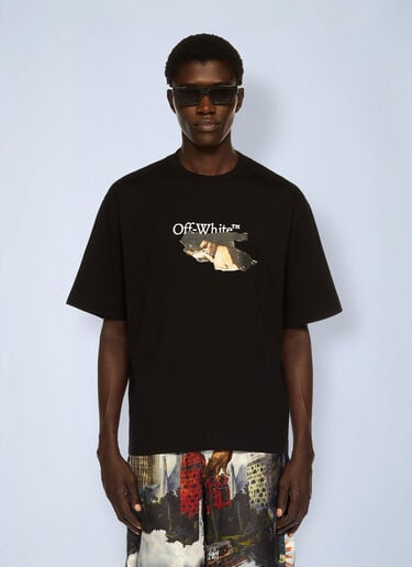 Off-White Paint Arrow Skate Logo T-Shirt Black ofw0162019