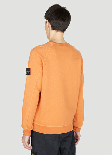 Stone Island Compass Patch Sweater Orange sto0152055
