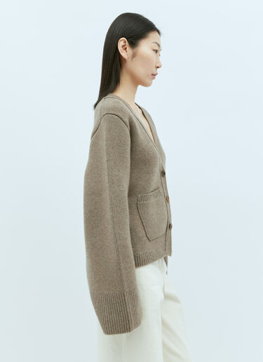 Khaite Scarlet Cashmere Cardigan Beige kha0255011