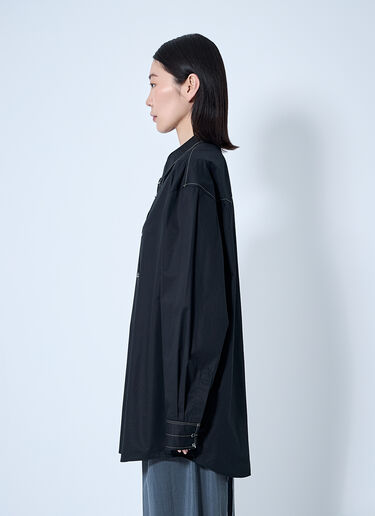 Lemaire Embellished Metal Shirt Black lem0360018