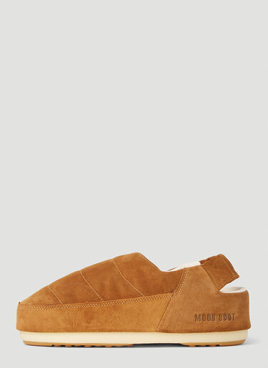 Moon Boot Evolution Suede Flat Shoes Brown mnb0151004