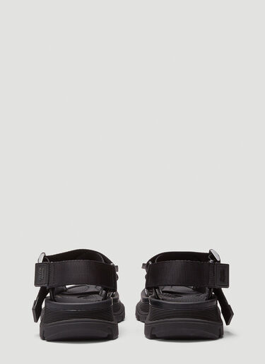 Alexander McQueen Web Trek Sandals Black amq0245110