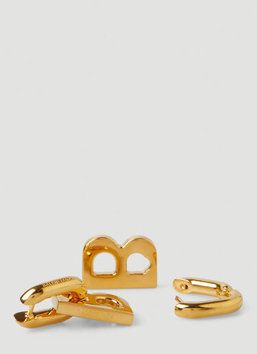 Balenciaga B Earrings  Gold bal0345002
