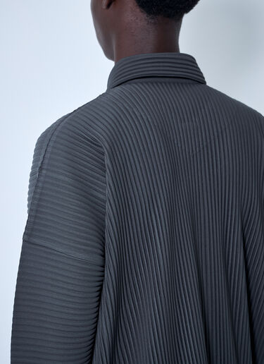 Homme Plissé Issey Miyake 플리츠 재킷  그레이 hmp0160012