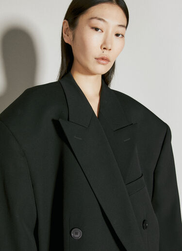 Balenciaga 短款羊毛西装外套 黑色 bal0255003