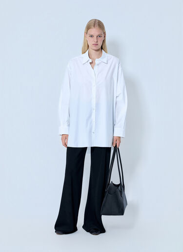 The Row Luka Cotton Shirt White row0264102
