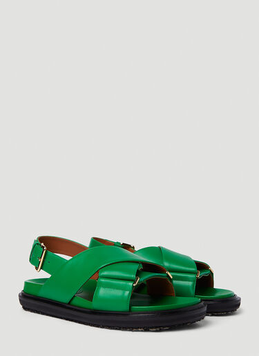 Marni Fussbett Sandals Green mni0251026