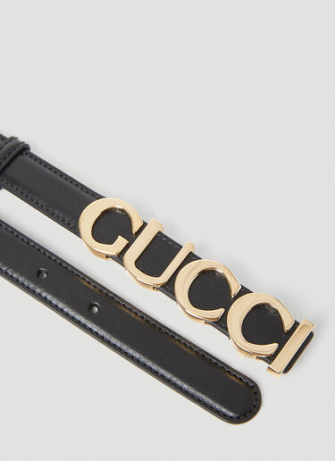 Gucci Logo Buckle Belt Black guc0253161