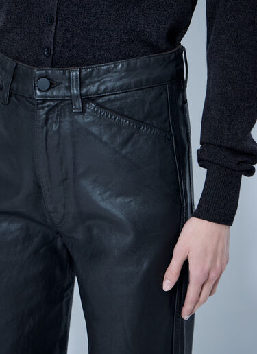 LN-CC® - Lemaire: Five Pockets Twisted Pants - Black Lemaire Five Pockets Twisted Pants Black lem0266005