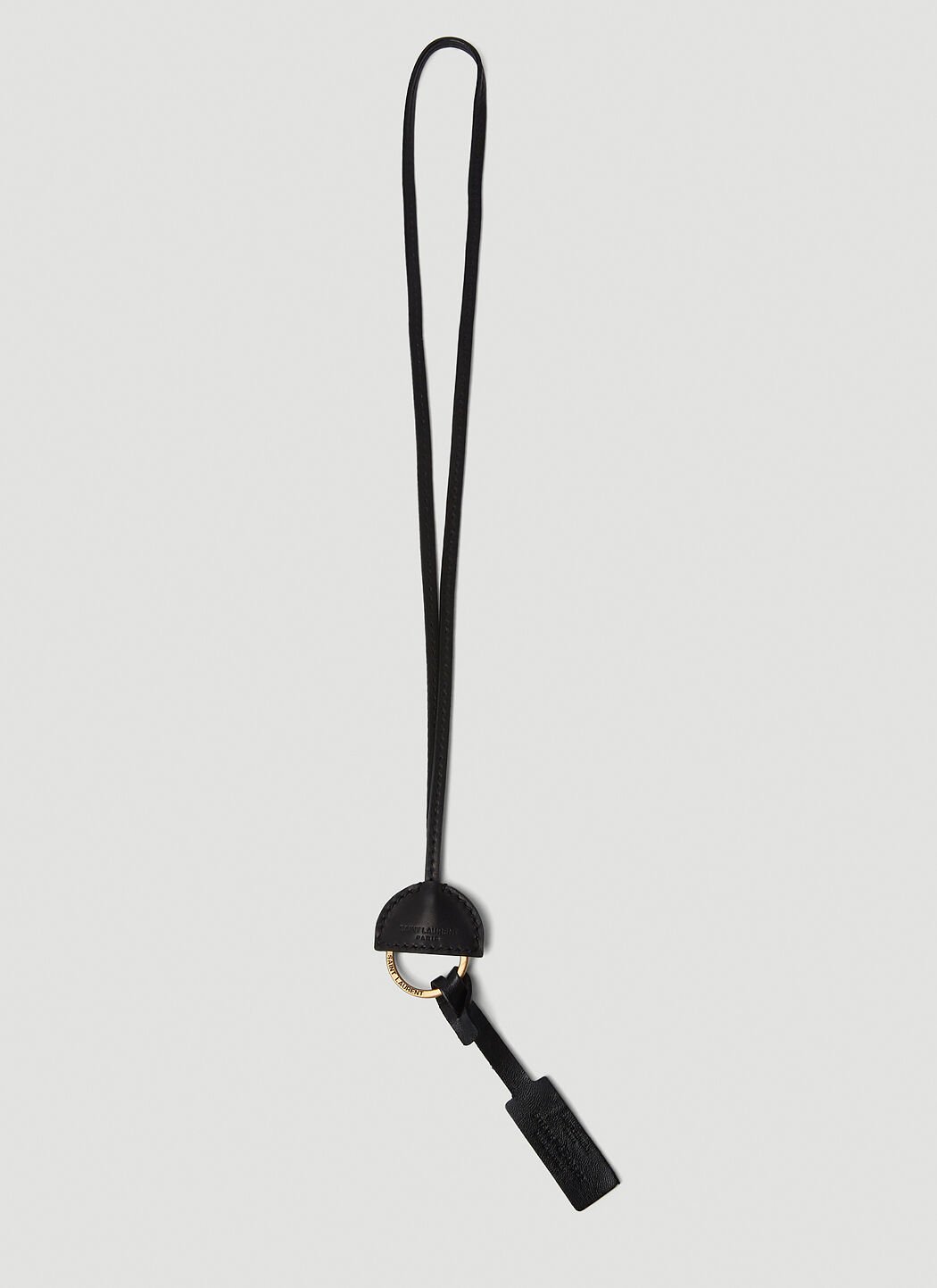 Balenciaga 圆形挂绳钥匙圈 黑色 bal0255082