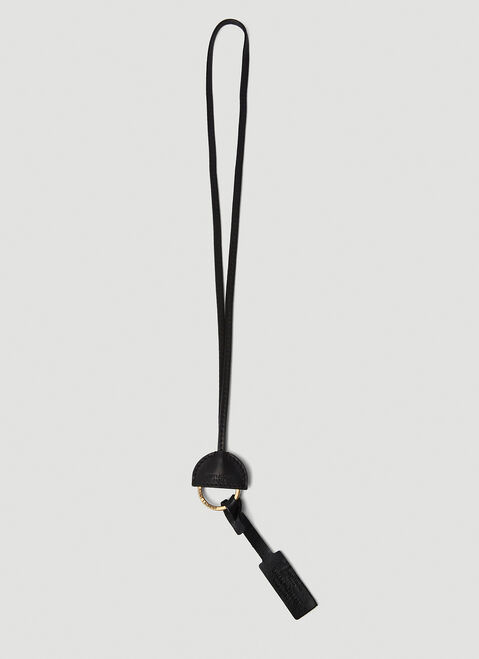 Jacquemus Round Lanyard Keyring Brown jac0254090