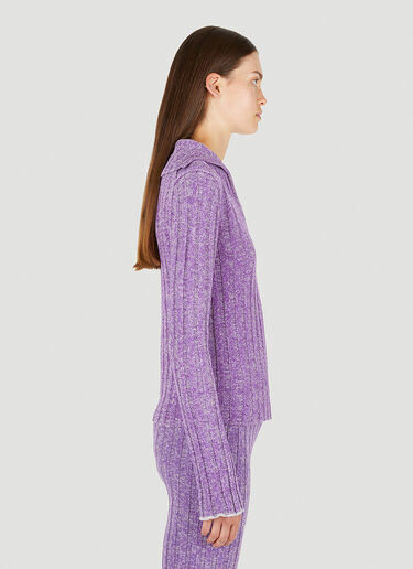 Acne Studios Polo Collar Sweater Purple acn0250021