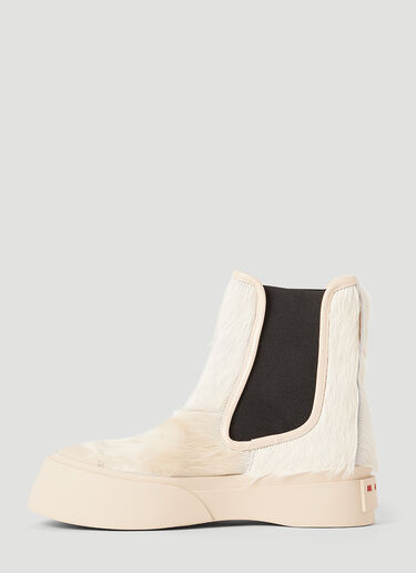 Marni Pablo Hairy Chelsea Boots White mni0253050