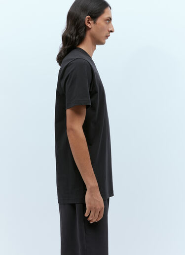 Moncler 徽标印花 T 恤 黑色 mon0156018