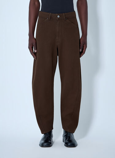 Wide-Leg Denim Trousers Lemaire Wide-Leg Denim Trousers Brown lem0164010