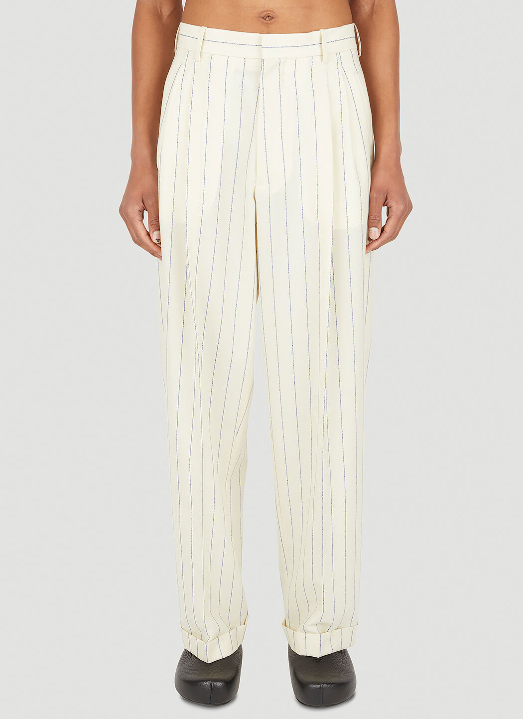 High rise striped new arrivals pants