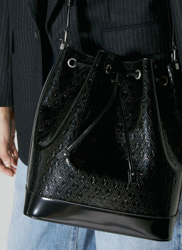 Debossed Logo Bucket Bag Saint Laurent Debossed Logo Bucket Bag Black sla0253121