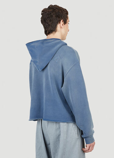 Maison Margiela Weathered Hooded Sweatshirt Blue mla0151010