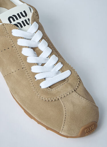 Plume Sneakers Miu Miu Plume Sneakers Beige miu0261019