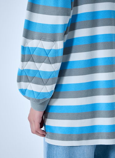 ERL Striped Polo Shirt Blue erl0164005