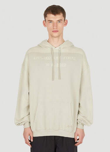 Applied Art Forms Spray Stencil Hooded Sweatshirt Beige aaf0150009