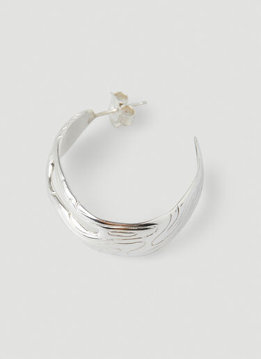 Octi Globe Hoop Earrings Silver oct0350004