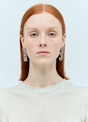 Chloé MJ Logo Earrings Black cls0255001