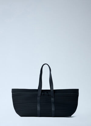 Pleats Please Issey Miyake Pleated Tote Bag Black plp0263013