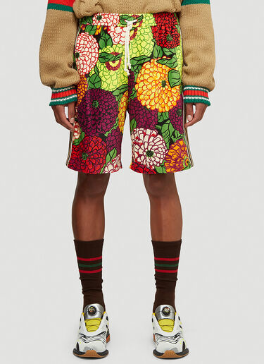 Gucci Floral Shorts Green guc0143033