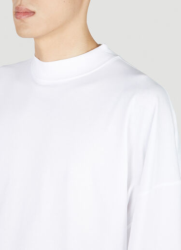 Jil Sander Mock Neck T-Shirt White jil0151003