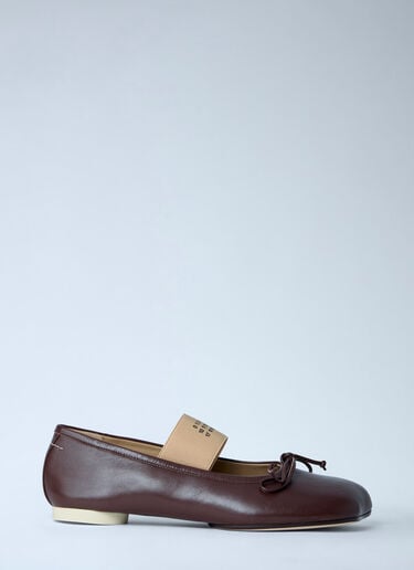 MM6 Maison Margiela Ballet Shoes Brown mmm0264017