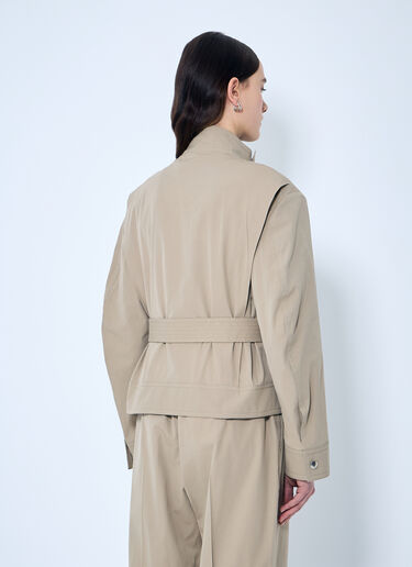 Bottega Veneta コンパクトコットンブルゾン  ベージュ bov0259011