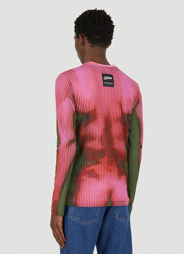 Y/Project x Jean Paul Gaultier Body Morph Mesh Cover Top Pink ypg0350004