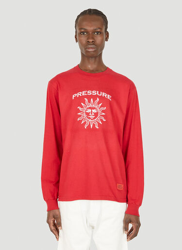 Pressure Logo Sun Sweatshirt Red prs0148027