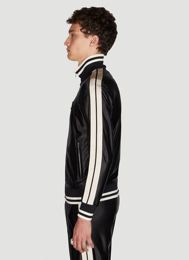 Shiny Zip Track Jacket 8 Moncler Palm Angels Shiny Zip Track Jacket Black mpa0351014