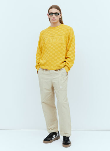 Patta Purl Ribbed Knit Sweater Yellow pat0154004