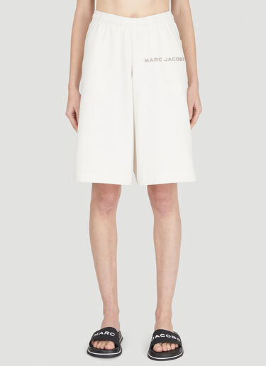 Marc Jacobs 徽标印花短裤 白色 mcj0247015