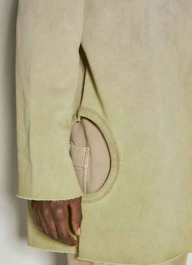 Subhuman Long Sweatshirt Moncler + Rick Owens Subhuman Long Sweatshirt Beige mcs0355011
