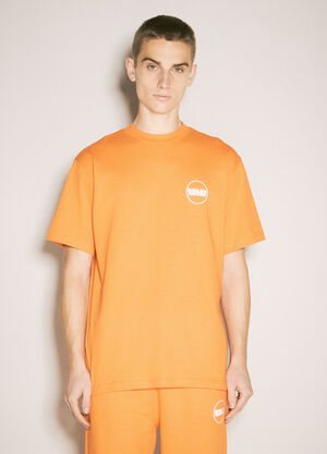 Boiler Room Logo Print T-Shirt Orange bor0155007