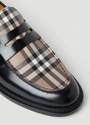 Burberry Croftwood Check Loafers Black bur0153032