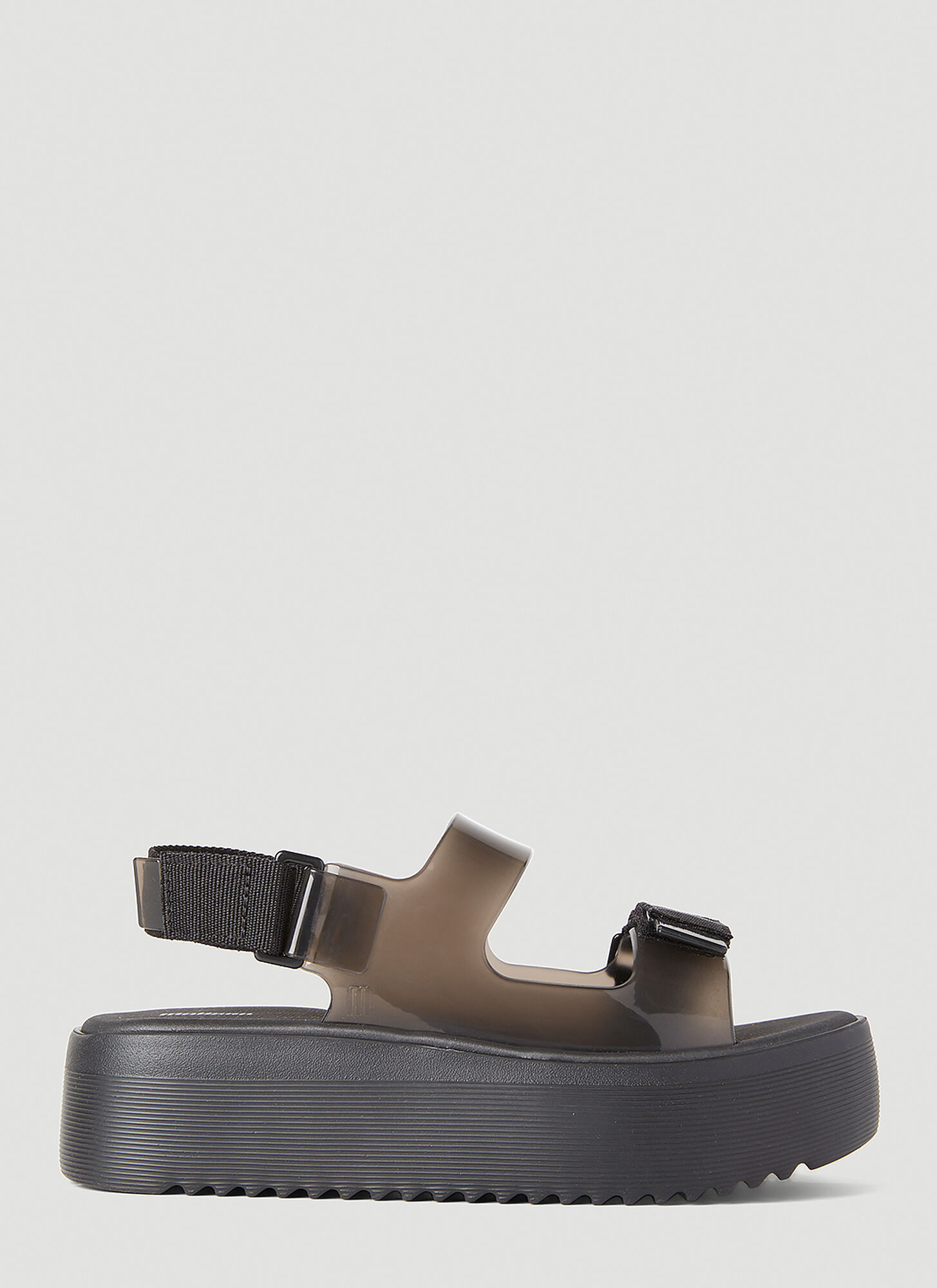 Shop Melissa Brave Papete Sandals In Black