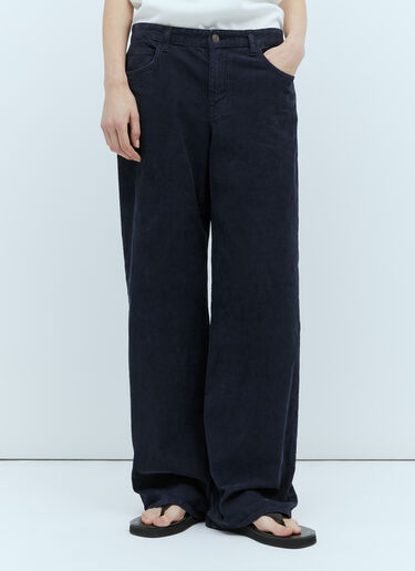 The Row Eglitta Corduroy Pants Blue row0253051