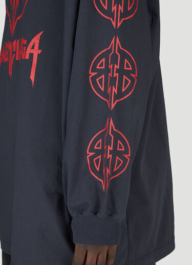 Balenciaga Logo Print Sweatshirt Black bal0154014