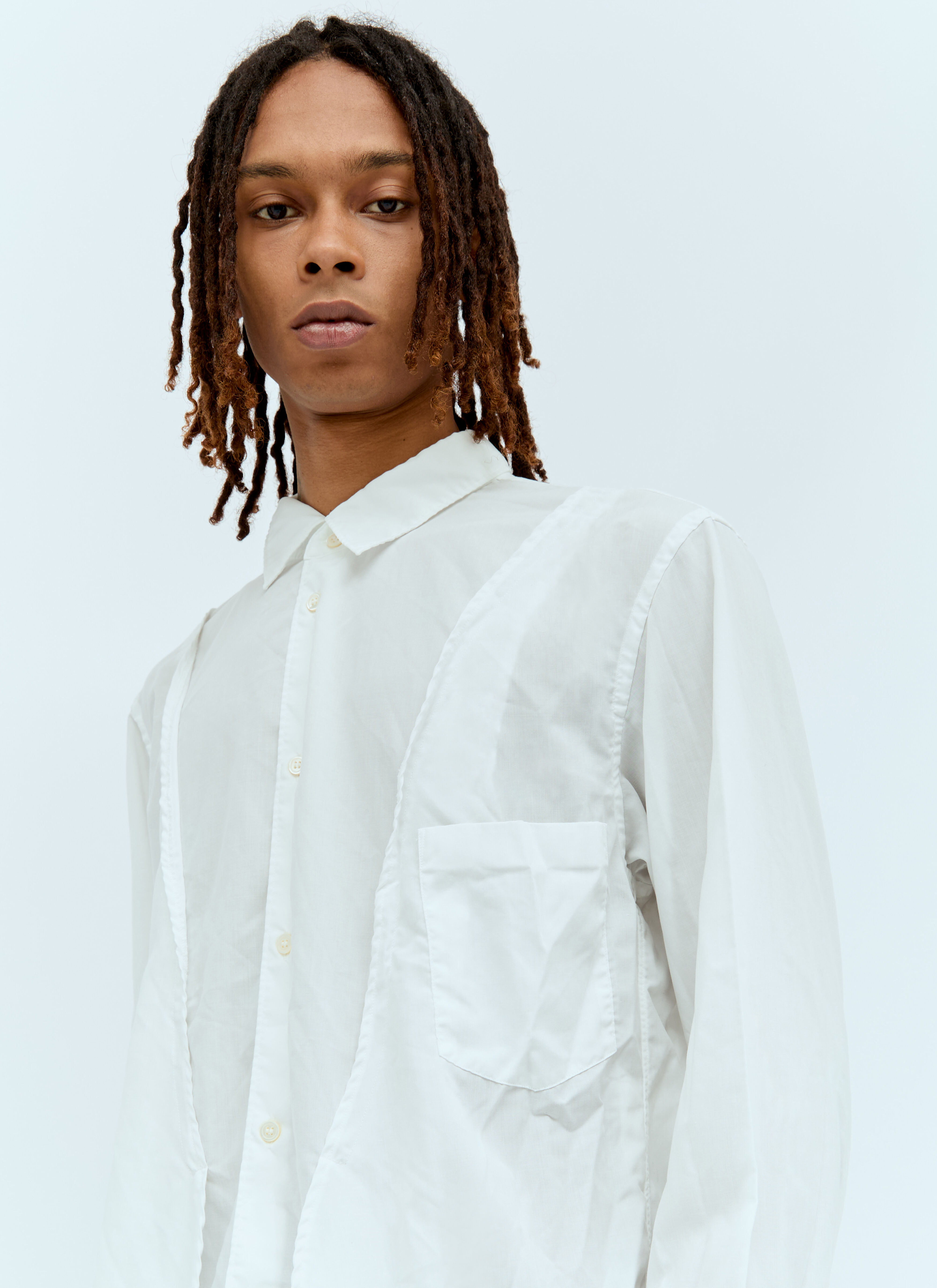 Comme des Garçons Homme Plus メンズ パネルシャツ の ホワイト